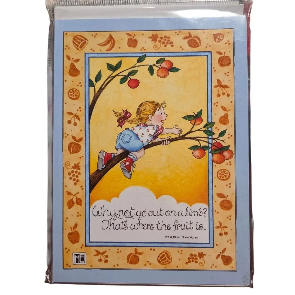 Lot of 5 Mary Engelbreit Vintage ColorBök Note Cards Blanks Envelopes New
